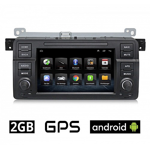 Android οθόνη αυτοκίνητου αφής 7" ιντσών 2GB για BMW E46 (1998 - 2005) GPS (WI-FI ηχοσύστημα OEM Youtube 4x60W Playstore MP3 USB Radio Bluetooth Mirrorlink σειρά 3 Ε46 Μ3 318i 320i 325i εργοστασιακού τύπου)