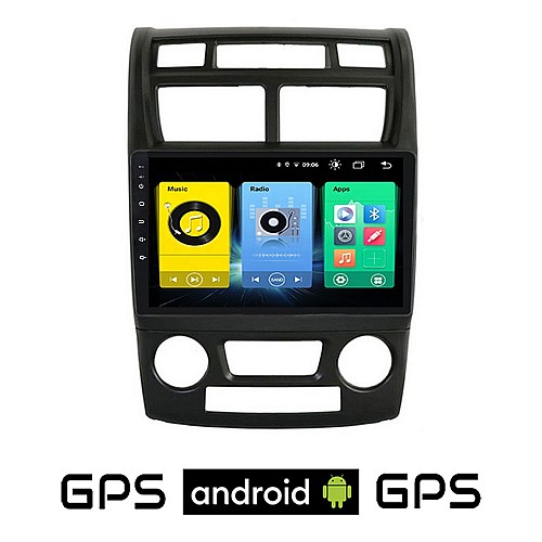 KIA SPORTAGE (2004-2010) *με αυτόματο κλιματισμό Android οθόνη αυτοκίνητου με GPS WI-FI (ηχοσύστημα αφής 9" ιντσών OEM Youtube Playstore MP3 USB Radio Bluetooth Mirrorlink εργοστασιακή, 4x60W, AUX) KI227