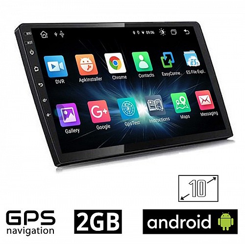 Μεγάλη Οθόνη 2GB Αφής 10'' ιντσών Multimedia Player Android Αυτοκινήτου 2 DIN με GPS, Wifi, Bluetooth Handsfree 1080p TFT MP5, MP3, USB, FM, AUX, TV, ΟΕΜ,  4x60W, Universal, Mirrorlink CBT210