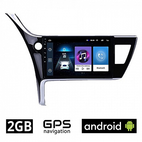 TOYOTA COROLLA (2017 - 2019) Android οθόνη αυτοκίνητου 2GB με GPS WI-FI (ηχοσύστημα αφής 10" ιντσών OEM Youtube Playstore MP3 USB Radio Bluetooth Mirrorlink εργοστασιακή, AUX, 4x60W) TO59-2GB