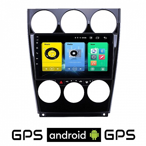 MAZDA 6 2005-2008 Android οθόνη αυτοκίνητου με GPS WI-FI (ηχοσύστημα αφής 9" ιντσών OEM Youtube Playstore MP3 USB Radio Bluetooth Mirrorlink εργοστασιακή, 4x60W, AUX) MA93