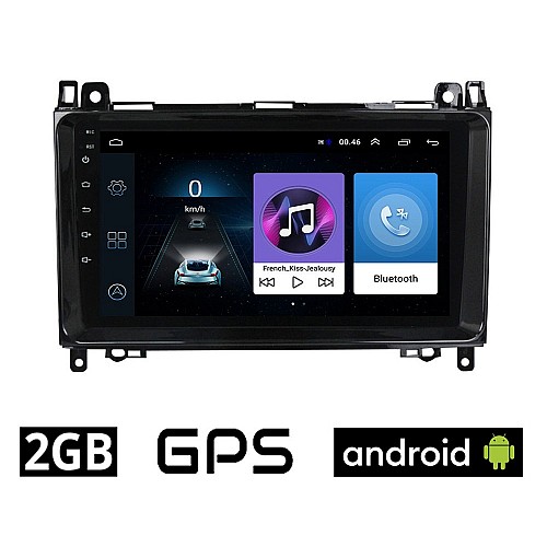 MERCEDES B W245 (2005-2012) Android οθόνη αυτοκίνητου 2GB με GPS WI-FI (ηχοσύστημα αφής 9" ιντσών OEM Youtube Playstore MP3 USB Radio Bluetooth Mirrorlink εργοστασιακή, 4x60W, Benz) ME15-2GB