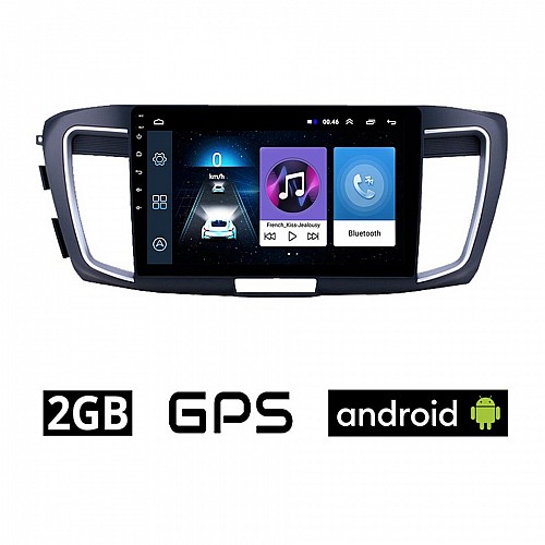 HONDA ACCORD (2007 - 2013) Android οθόνη αυτοκίνητου 2GB με GPS WI-FI (ηχοσύστημα αφής 9" ιντσών OEM Youtube Playstore MP3 USB Radio Bluetooth Mirrorlink εργοστασιακή, 4x60W, AUX) HO60-2GB