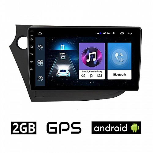 HONDA INSIGHT (2009 - 2014) Android οθόνη αυτοκίνητου 2GB με GPS WI-FI (ηχοσύστημα αφής 9" ιντσών OEM Youtube Playstore MP3 USB Radio Bluetooth Mirrorlink εργοστασιακή, 4x60W, AUX) HN15-2GB