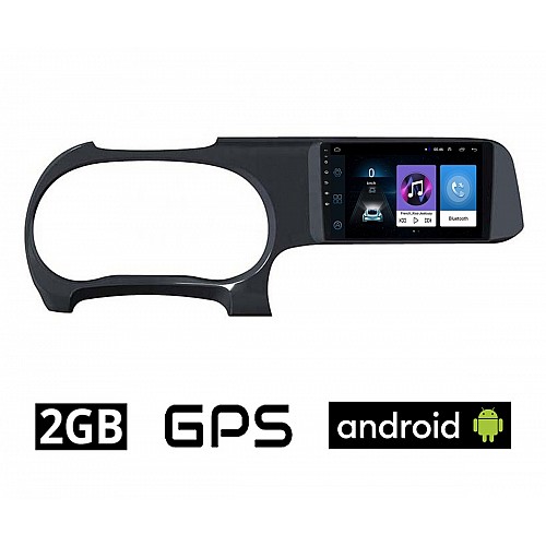 HYUNDAI i10 (μετά το 2020) Android οθόνη αυτοκίνητου 2GB με GPS WI-FI (ηχοσύστημα αφής 9" ιντσών OEM Youtube Playstore MP3 USB Radio Bluetooth Mirrorlink εργοστασιακή, 4x60W, AUX) HY12-2GB