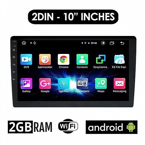 Ηχοσύστημα Αυτοκινήτου 2DIN - Universal 10' - OEM - Android - BB4492 (2GB WI-FI GPS 2-DIN 10 ιντσών OEM Playstore Youtube Mirrorlink 4x60W Camera) BB4492