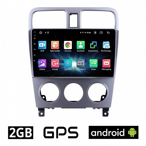 CAMERA + SUBARU FORESTER (2002-2008) Android οθόνη αυτοκίνητου 2GB με GPS WI-FI (ηχοσύστημα αφής 9" ιντσών OEM Youtube Playstore MP3 USB Radio Bluetooth Mirrorlink εργοστασιακή, 4x60W, AUX) 5607