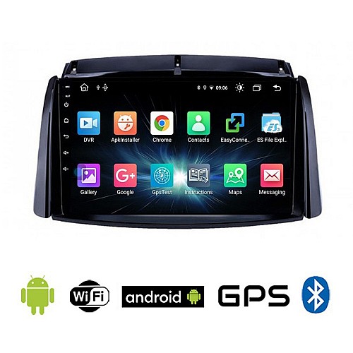 CAMERA + RENAULT KOLEOS (2006-2017) Android οθόνη αυτοκίνητου 2GB με GPS WI-FI (ηχοσύστημα αφής 9" ιντσών OEM Youtube Playstore MP3 USB Radio Bluetooth Mirrorlink εργοστασιακή, 4x60W, AUX)