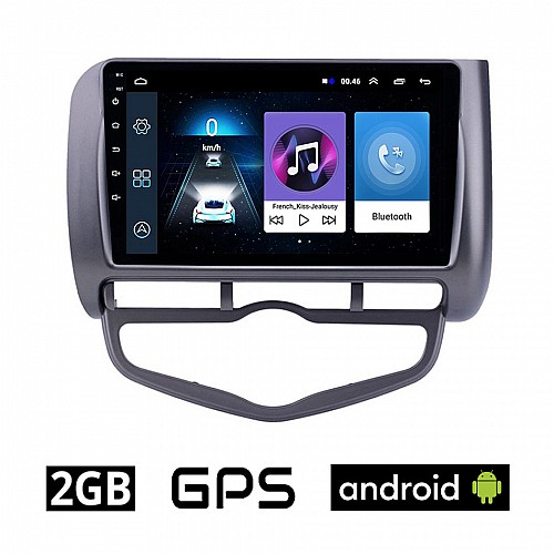 HONDA JAZZ (2002-2008) CLIMA Android οθόνη αυτοκίνητου 2GB με GPS WI-FI (ηχοσύστημα αφής 9" ιντσών OEM Youtube Playstore MP3 USB Radio Bluetooth Mirrorlink εργοστασιακή, 4x60W, AUX) HO97-2GB