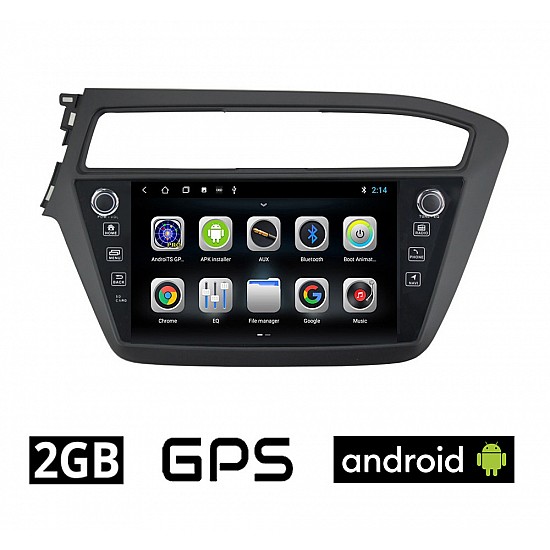 HYUNDAI i20 (2019-2020) Android οθόνη αυτοκίνητου 2GB με GPS WI-FI DSP (ηχοσύστημα αφής 7" ιντσών OEM Youtube Playstore MP3 USB Radio Bluetooth 4x60W Mirrorlink εργοστασιακού τύπου) HY42