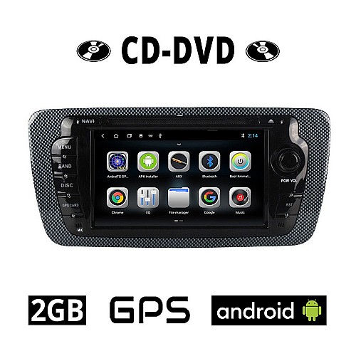 SEAT IBIZA (2008-2015) Android CD DVD οθόνη αυτοκίνητου 2GB με GPS WI-FI DSP (ηχοσύστημα αφής 7" ιντσών OEM Youtube Playstore MP3 USB Radio Bluetooth 4x60W Mirrorlink εργοστασιακού τύπου) SE24CD