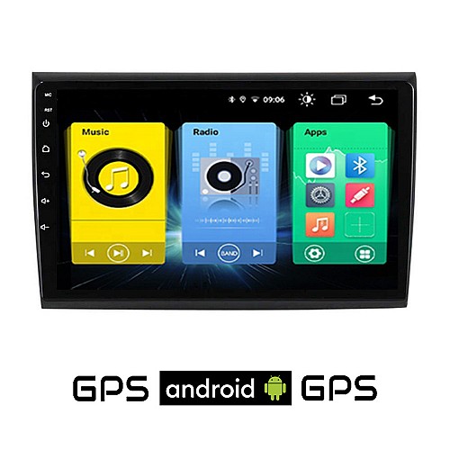 FIAT BRAVO (μετά το 2007) Android οθόνη αυτοκίνητου με GPS WI-FI (ηχοσύστημα αφής 9" ιντσών OEM Youtube Playstore MP3 USB Radio Bluetooth Mirrorlink εργοστασιακή, 4x60W, AUX) FT139