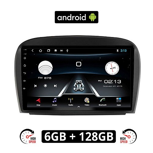 MERCEDES SL (R230) 2006-2012 Android οθόνη αυτοκίνητου 6GB με GPS WI-FI (ηχοσύστημα αφής 9" ιντσών OEM Youtube Playstore MP3 USB Radio Bluetooth Mirrorlink εργοστασιακή, 4x60W, Benz) ME18-6GB