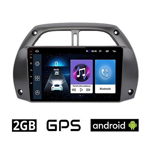 TOYOTA RAV 4 (2000-2006) Android οθόνη αυτοκίνητου 2GB με GPS WI-FI (ηχοσύστημα αφής 9" ιντσών OEM Youtube Playstore MP3 USB Radio Bluetooth Mirrorlink εργοστασιακή, 4x60W, AUX) TO56-2GB