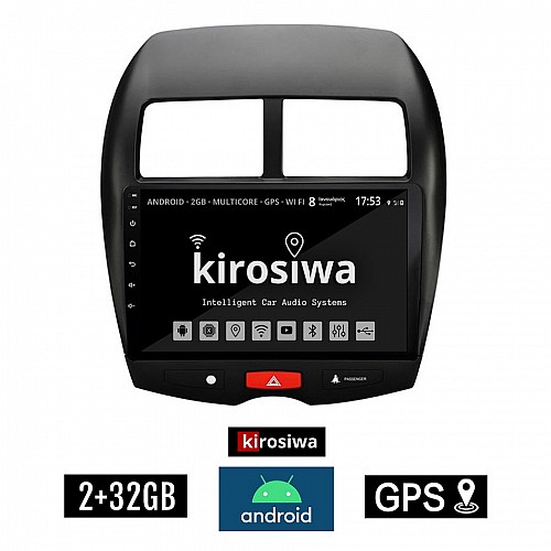 KIROSIWA 2+32GB PEUGEOT 4008 (2012 - 2018) Android οθόνη αυτοκίνητου 2GB με GPS WI-FI (ηχοσύστημα αφής 10" ιντσών Youtube Playstore MP3 USB Radio Bluetooth Mirrorlink εργοστασιακή, 4x60W, AUX)
