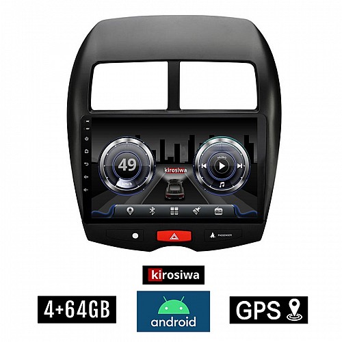 KIROSIWA 4+64GB PEUGEOT 4008 (2012 - 2018) Android οθόνη αυτοκίνητου 4GB με GPS WI-FI (ηχοσύστημα αφής 10" ιντσών Youtube Playstore MP3 USB Radio Bluetooth Mirrorlink  DSP 4x60W Apple Carplay Android Auto)