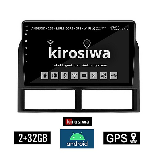 KIROSIWA 2+32GB JEEP GRAND CHEROKEE (1999-2004) Android οθόνη αυτοκίνητου 2GB με GPS WI-FI (ηχοσύστημα αφής 9" ιντσών OEM Youtube Playstore MP3 USB Radio Bluetooth Mirrorlink εργοστασιακή, 4x60W, AUX)