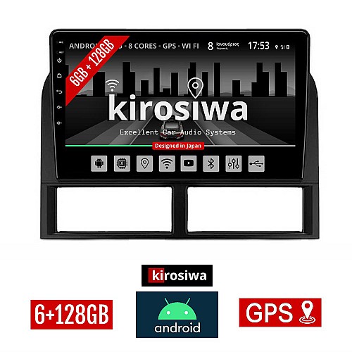 KIROSIWA 6+128GB JEEP GRAND CHEROKEE (1999-2004) Android οθόνη αυτοκίνητου 6GB με GPS WI-FI (ηχοσύστημα αφής 9" ιντσών OEM Youtube Playstore MP3 USB Radio Bluetooth Mirrorlink DSP Apple Carplay Android Auto 4G SIM card 4x60W, AUX)