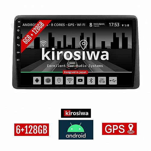 KIROSIWA 6+128GB NISSAN JUKE (μετά το 2021) Android οθόνη αυτοκίνητου 6GB με GPS WI-FI (ηχοσύστημα αφής 10" ιντσών OEM Youtube Playstore MP3 USB Radio Bluetooth Mirrorlink DSP Apple Carplay Android Auto 4G SIM card 4x60W, AUX) AR-1183
