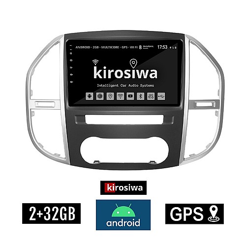 KIROSIWA 2+32GB MERCEDES VITO (μετά το 2015) Android οθόνη αυτοκίνητου 2GB με GPS WI-FI (ηχοσύστημα αφής 10" ιντσών OEM Youtube Playstore MP3 USB Radio Bluetooth Mirrorlink εργοστασιακή, 4x60W, Benz) AR-1220