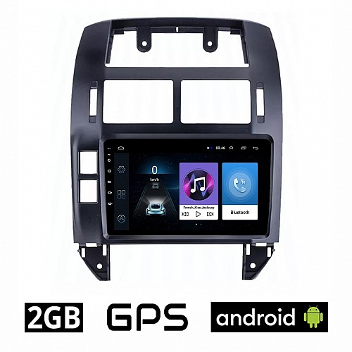VOLKSWAGEN VW POLO (2002-2009) Android οθόνη αυτοκίνητου 2GB με GPS WI-FI (ηχοσύστημα αφής 9" ιντσών OEM Youtube Playstore MP3 USB Radio Bluetooth Mirrorlink, 4x60W, AUX) VO65-2GB