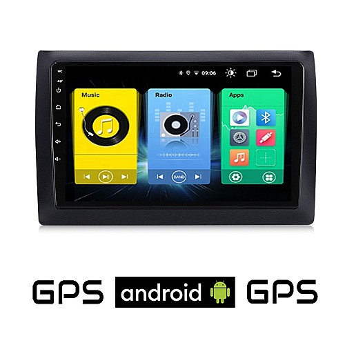 FIAT STILO (2001-2008) Android οθόνη αυτοκίνητου με GPS WI-FI (ηχοσύστημα αφής 9" ιντσών OEM Youtube Playstore MP3 USB Radio Bluetooth Mirrorlink εργοστασιακή, 4x60W, AUX) FI65