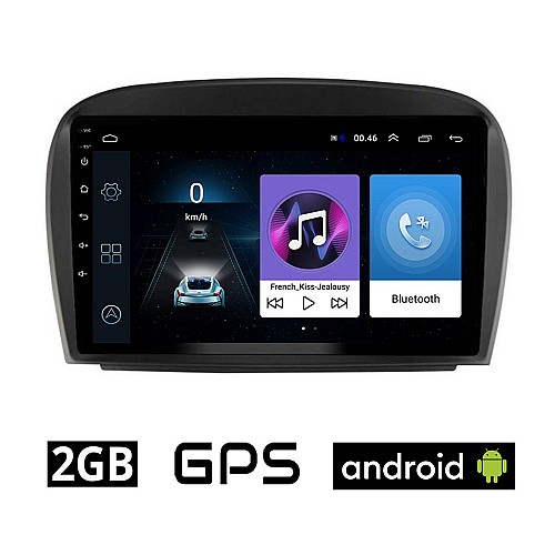 MERCEDES SL (R230) 2006-2012 Android οθόνη αυτοκίνητου 2GB με GPS WI-FI (ηχοσύστημα αφής 9" ιντσών OEM Youtube Playstore MP3 USB Radio Bluetooth Mirrorlink εργοστασιακή, 4x60W, Benz) ME18-2GB