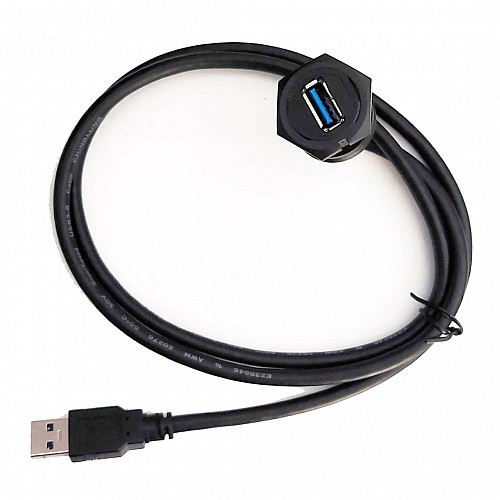 USB καλώδιο προέκτασης για Android οθόνες αυτοκινήτου (USB 3.0 χωνευτό 1 μέτρο mtr μήκος 1-DIN 2-DIN επέκταση του εργοστασιακές ΟΕΜ universal ταμπλό θύρα υψηλής ταχύτητας) USB1233