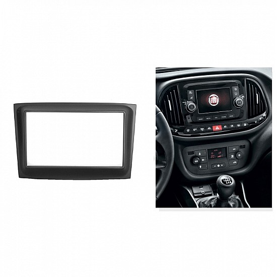 Πρόσοψη Fiat Doblo 2-DIN πλαίσιο για ηχοσύστημα ή οθόνη αυτοκινήτου 2DIN φιλέτο 2 DIN