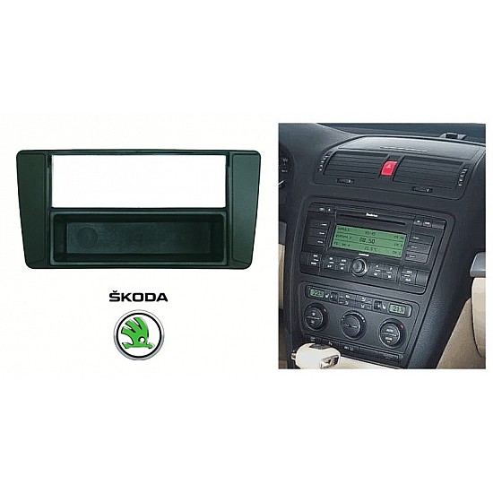 Πρόσοψη Skoda Octavia, Yeti (1-DIN 2-DIN πλαίσιο για ηχοσύστημα ή οθόνη αυτοκινήτου 1DIN 2DIN φιλέτο 1 DIN 2 DIN)