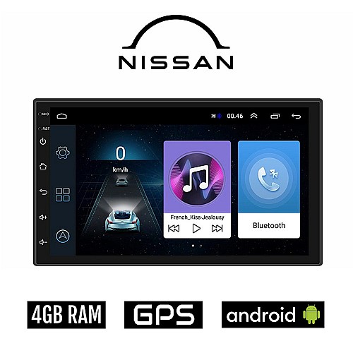 NISSAN QASHQAI (2006-2013) Android οθόνη αυτοκίνητου 4GB με GPS WI-FI (ηχοσύστημα αφής 7" ιντσών OEM Youtube Playstore MP3 USB Radio Bluetooth Mirrorlink εργοστασιακή, 4x60W, AUX) NIS135-4GB