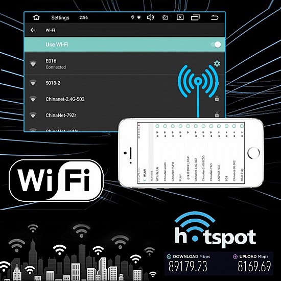 Ηχοσύστημα Αυτοκινήτου 9" 2DIN - Android 11 (OEM 4x60watt USB WiFi, GPS, Bluetooth)