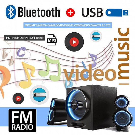 Multimedia οθόνη αυτοκινήτου 1-DIN (USB Bluetooth Radio MP3 MP5 Video FM 1DIN ραδιόφωνο ανοιχτή ακρόαση 4'' ιντσών 4x60W universal) 4032D
