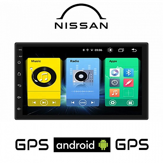NISSAN NAVARA (2004-2016) Android οθόνη αυτοκίνητου με GPS WI-FI (ηχοσύστημα αφής 7" ιντσών OEM Youtube Playstore MP3 USB Radio Bluetooth Mirrorlink εργοστασιακή, 4x60W, AUX) NIS136