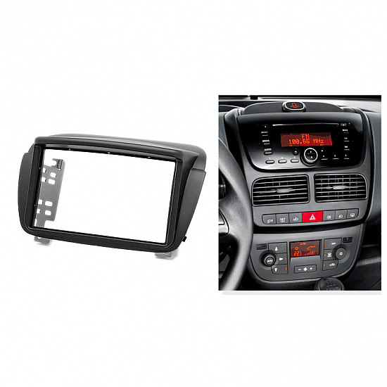 Πρόσοψη Fiat Doblo, Opel Combo (2-DIN πλαίσιο για ηχοσύστημα ή οθόνη αυτοκινήτου 2DIN φιλέτο 2 DIN)