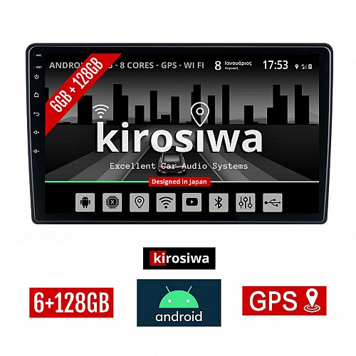 KIROSIWA 6+128GB MERCEDES CLK (W209) 1999-2004 Android οθόνη αυτοκίνητου 6GB με GPS WI-FI (ηχοσύστημα αφής 9" ιντσών Benz Youtube Playstore MP3 USB Radio Bluetooth Mirrorlink DSP Apple Carplay Android Auto 4x60W, AUX)