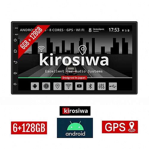 KIROSIWA 6+128GB SEAT IBIZA (1999 - 2002) Android οθόνη αυτοκίνητου 6GB με GPS WI-FI (ηχοσύστημα αφής 7" ιντσών OEM Youtube Playstore MP3 USB Radio Bluetooth Mirrorlink DSP Apple Carplay Android Auto 4G SIM card 4x60W, AUX) AC-2596