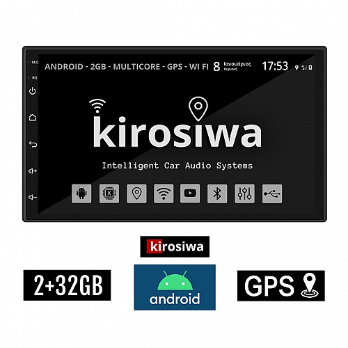 KIROSIWA 2+32GB SKODA OCTAVIA 4 (1997 - 2004) Android οθόνη αυτοκίνητου 2GB με GPS WI-FI (ηχοσύστημα αφής 7" ιντσών OEM Youtube Playstore MP3 USB Radio Bluetooth Mirrorlink εργοστασιακή, 4x60W, AUX) AC-4627