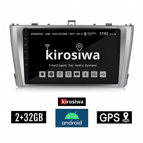 KIROSIWA 2+32GB TOYOTA AVENSIS (2009 - 2016) Android οθόνη αυτοκίνητου 2GB με GPS WI-FI (ηχοσύστημα αφής 9" ιντσών OEM Youtube Playstore MP3 USB Radio Bluetooth Mirrorlink εργοστασιακή, 4x60W, AUX) AC-4643
