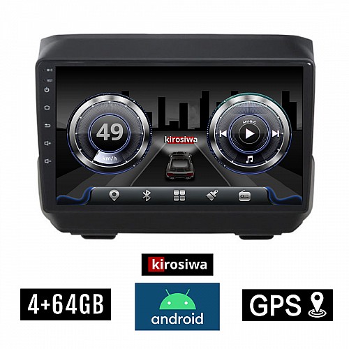KIROSIWA 4+64GB DODGE (μετά το 2007) Android οθόνη αυτοκίνητου 4GB με GPS WI-FI (ηχοσύστημα αφής 9" ιντσών OEM Youtube Playstore MP3 USB Radio Bluetooth Mirrorlink  DSP 4x60W Apple Carplay Android Auto 4G SIM card)