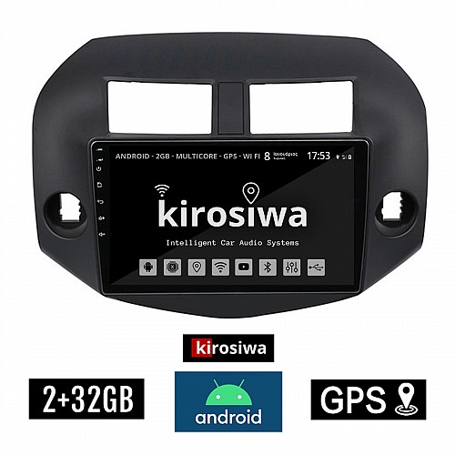 KIROSIWA 2+32GB TOYOTA RAV4 (2006 - 2012) Android οθόνη αυτοκίνητου 2GB με GPS WI-FI (ηχοσύστημα αφής 10" ιντσών OEM RAV 4 Youtube Playstore MP3 USB Radio Bluetooth Mirrorlink εργοστασιακή, 4 x 60W) CR-3829
