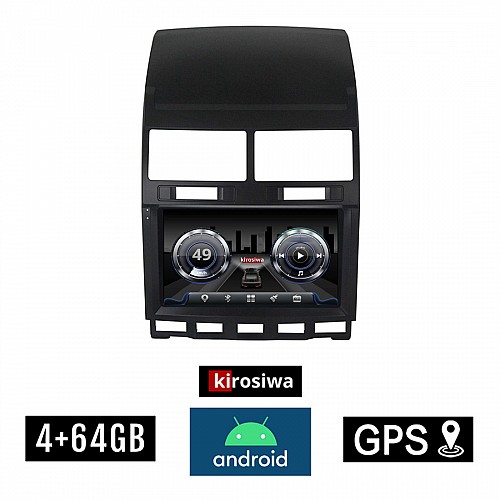 KIROSIWA 4+64GB Volkswagen TOUAREG (2003 - 2011) Android οθόνη αυτοκίνητου 4GB με GPS WI-FI (VW ηχοσύστημα αφής 9" ιντσών OEM Youtube Playstore MP3 USB Radio Bluetooth Mirrorlink  DSP 4x60W Apple Carplay Android Auto 4G SIM card) RX-9289