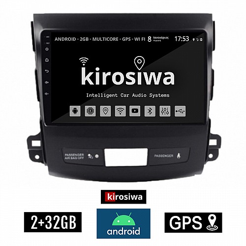 KIROSIWA 2+32GB CITROEN C-CROSSER (μετά το 2007)  Android οθόνη αυτοκίνητου 2GB με GPS WI-FI (ηχοσύστημα αφής 9" ιντσών OEM Youtube Playstore MP3 USB Radio Bluetooth Mirrorlink εργοστασιακή, 4x60W, AUX) RX-9323
