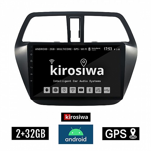 KIROSIWA 2+32GB SUZUKI SX4 S-CROSS (μετά το 2014) Android οθόνη αυτοκίνητου 2GB με GPS WI-FI (ηχοσύστημα αφής 9" ιντσών OEM Youtube Playstore MP3 USB Radio Bluetooth Mirrorlink εργοστασιακή, AUX, 4x60W) RX-9566