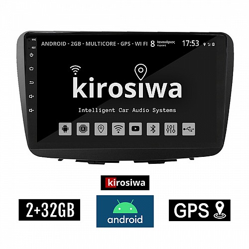 KIROSIWA 2+32GB SUZUKI BALENO (μετά το 2016) Android οθόνη αυτοκίνητου 2GB με GPS WI-FI (ηχοσύστημα αφής 9" ιντσών OEM Youtube Playstore MP3 USB Radio Bluetooth Mirrorlink εργοστασιακή, 4x60W, AUX) KLS-7797