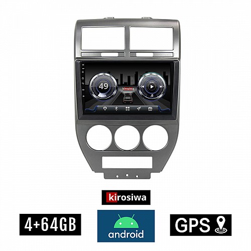 KIROSIWA 4+64GB JEEP PATRIOT (2006 - 2016) Android οθόνη αυτοκίνητου 4GB με GPS WI-FI (ηχοσύστημα αφής 10" ιντσών OEM Youtube Playstore USB Radio Bluetooth Mirrorlink DSP 4x60W Apple Carplay Android Auto 4G SIM card εργοστασιακού τύπου) BR-18565