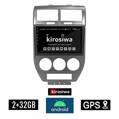KIROSIWA 2+32GB JEEP PATRIOT (2006 - 2016) Android οθόνη αυτοκίνητου 2GB με GPS WI-FI (ηχοσύστημα αφής 10" ιντσών OEM Youtube Playstore MP3 USB Radio Bluetooth Mirrorlink 4x60W εργοστασιακού τύπου) BR-18566