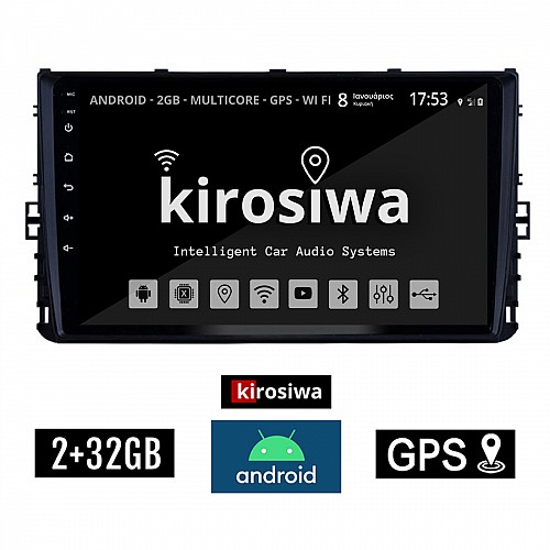 KIROSIWA 2+32GB VOLKSWAGEN T-CROSS (μετά το 2017) Android οθόνη αυτοκίνητου 2GB με GPS WI-FI (VW ηχοσύστημα αφής 9" ιντσών OEM Youtube Playstore MP3 USB Radio Bluetooth Mirrorlink εργοστασιακή, 4 x 60W, AUX) RX-9630