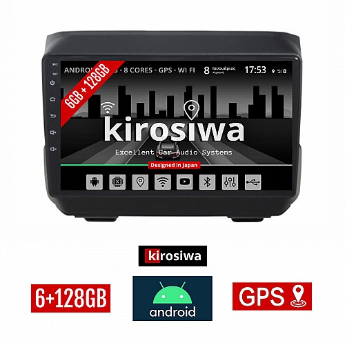 KIROSIWA 6+128GB DODGE (μετά το 2007) Android οθόνη αυτοκίνητου 6GB με GPS WI-FI (ηχοσύστημα αφής 9" ιντσών OEM Youtube Playstore MP3 USB Radio Bluetooth Mirrorlink DSP Apple Carplay Android Auto 4G SIM card 4x60W, AUX)