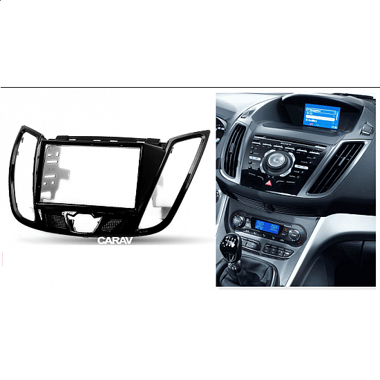 Πρόσοψη Ford C-MAX, Kuga (2-DIN πλαίσιο για ηχοσύστημα ή οθόνη αυτοκινήτου 2DIN φιλέτο 2 DIN)